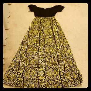 Women's off the shoulder maxi dress